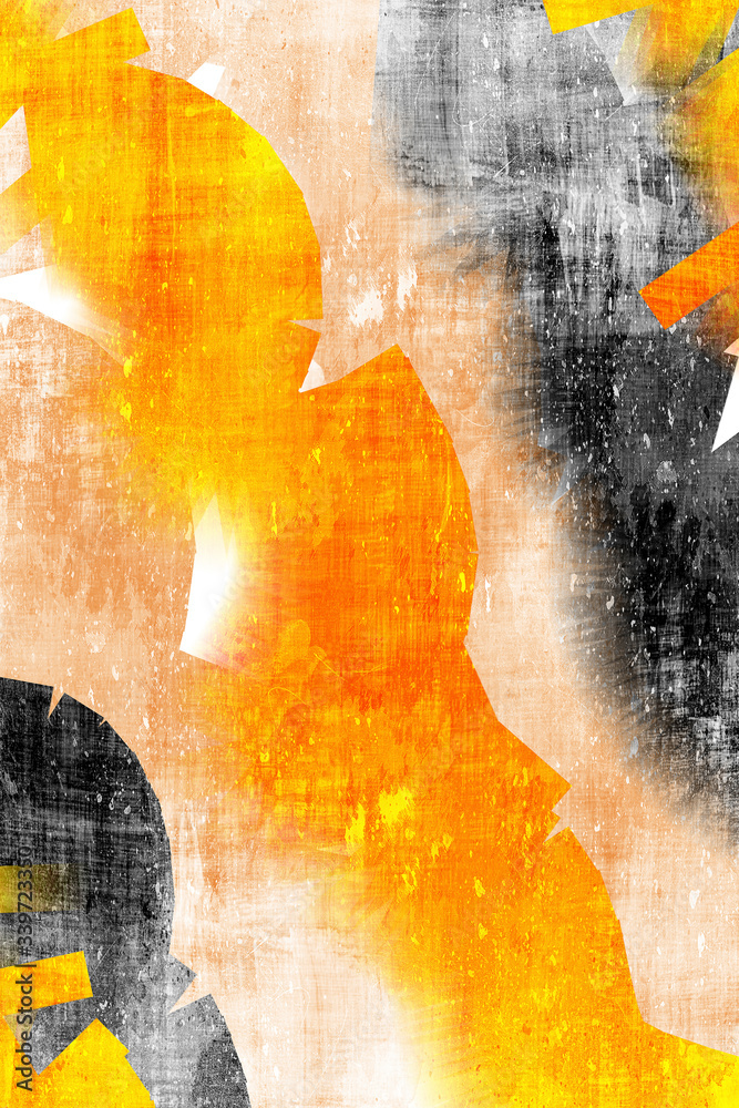 Colorful abstract strokes and patterns