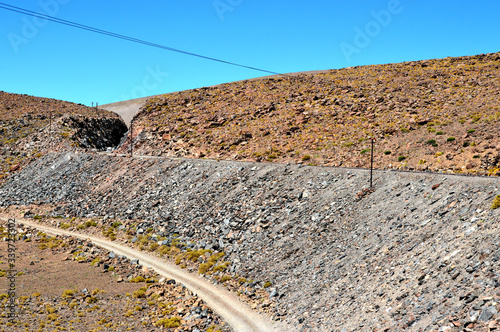 Climbing the mountain in Salta province photo