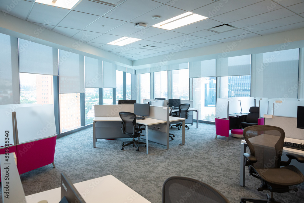 Empty company office in time of coronavirus quarantine Empty company office in time of coronavirus quarantine