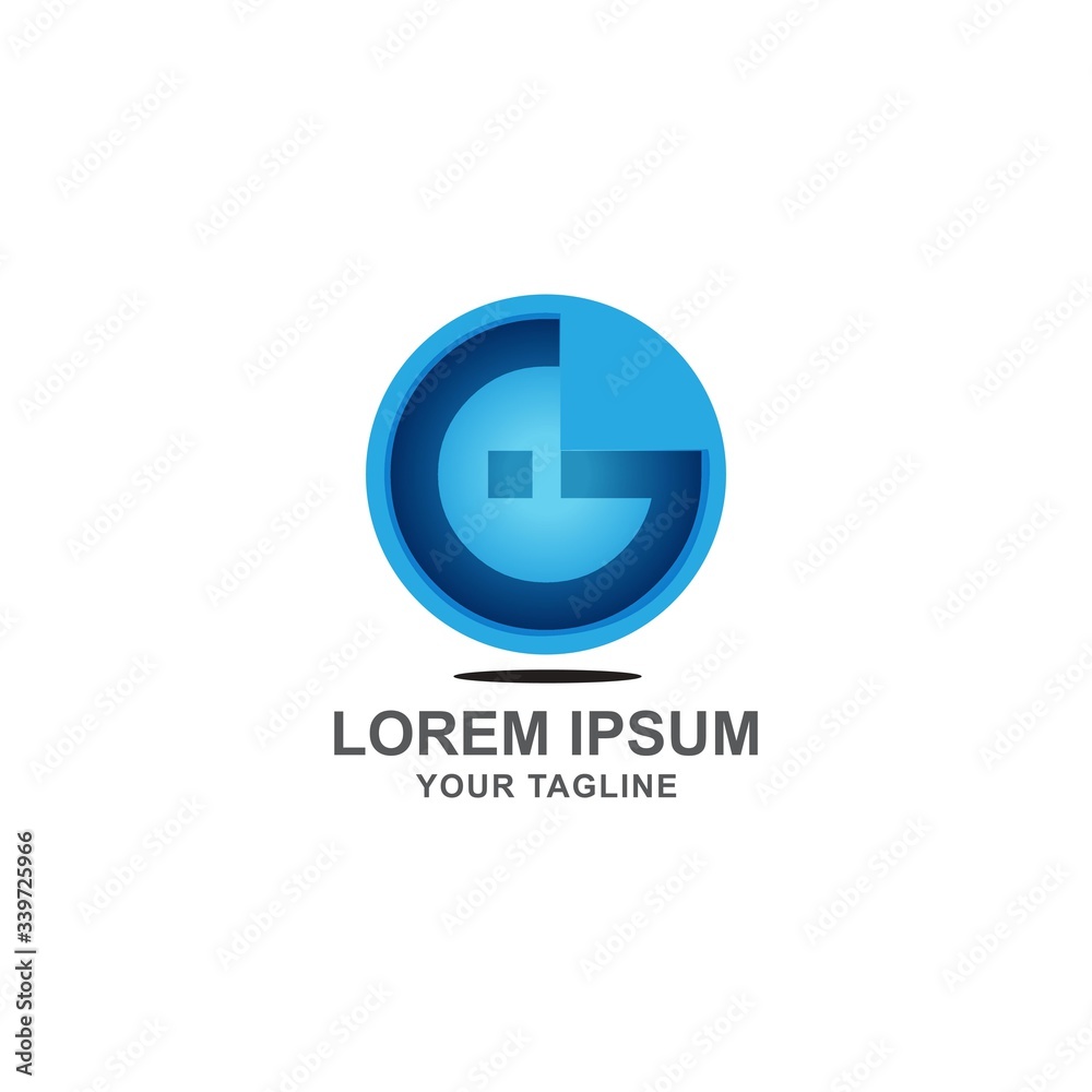 Letter G logo icon flat and vector design template. Letter G logo icon flat and vector design template.