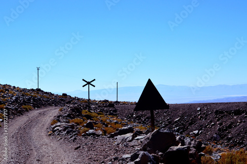 Climbing the mountain in Salta province photo