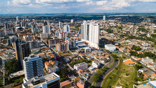 Ponta Grossa - PR. Aerial view of Ponta Grossa city - Paraná - Brazil