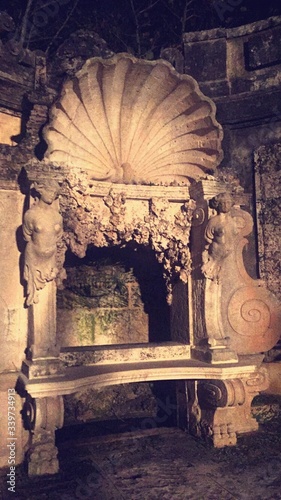 Weathered Built Structure In Vizcaya Museum And Gardens