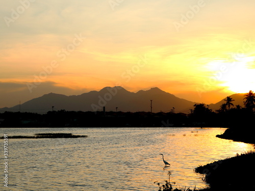 Sunset on the lake