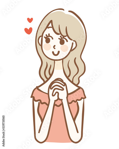 Illustration of a woman who imagines what she likes
