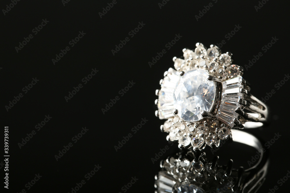 Beautiful jewelry on dark background Beautiful jewelry on dark background