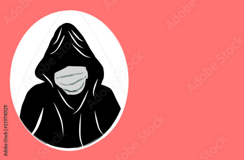 vector illustration of a girl