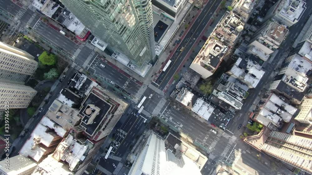 High Angle, Midtown East, NYC during Coronavirus Outbreak, April 2020