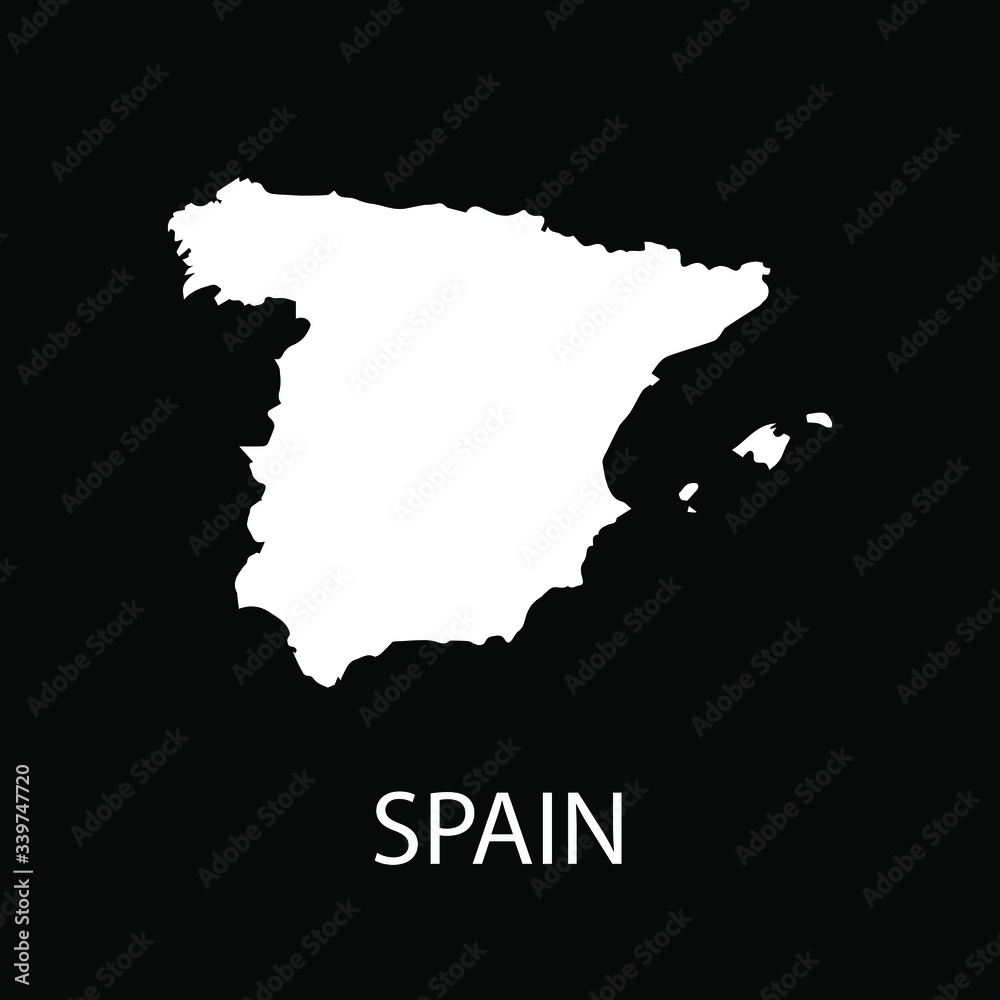 Spain map designs vector illustration