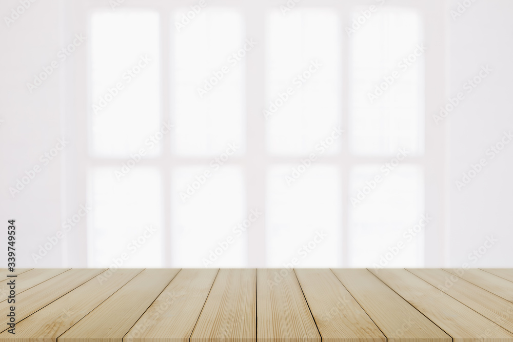 Empty wooden table and window room interior decoration background, product montage display,can be used for display or montage your products.Mock up for display of product. Empty wooden table and window room interior decoration background, product montage display,can be used for display or montage your products.Mock up for display of product.