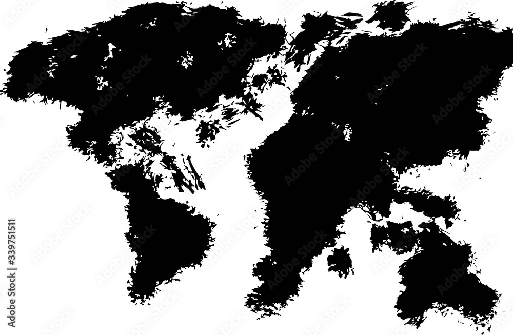 vector map of the world