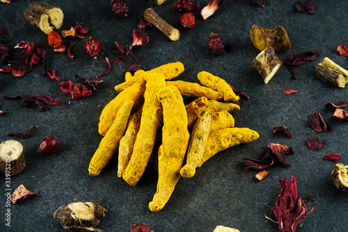 Photography Tumeric concept photo