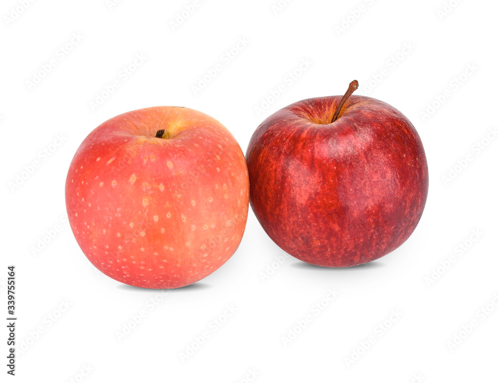 Cameo apples isolated on white background. Cameo apples isolated on white background.