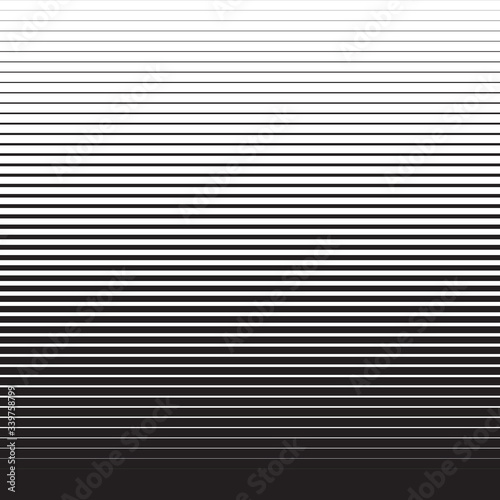 Horizontal speed line halftone pattern with gradient