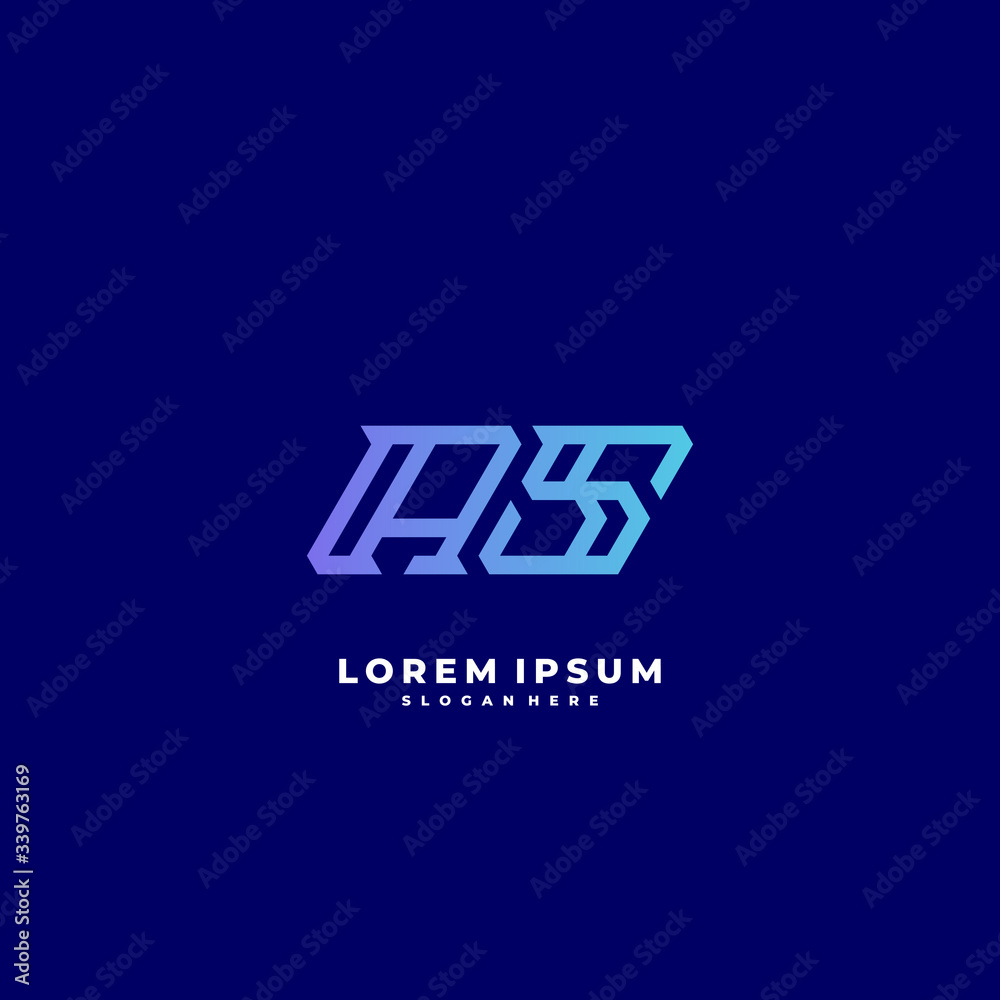 as letter vector logo initial as letter vector logo initial