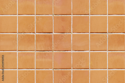 Wallpaper Mural Orange bathroom tiles