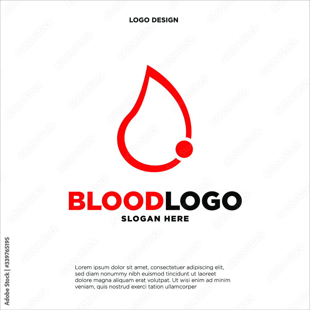 Blood Donor Logo designs template, Blood Donation Logo template vector