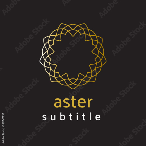 logo ornament gold