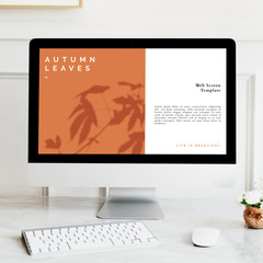 Computer screen mockup