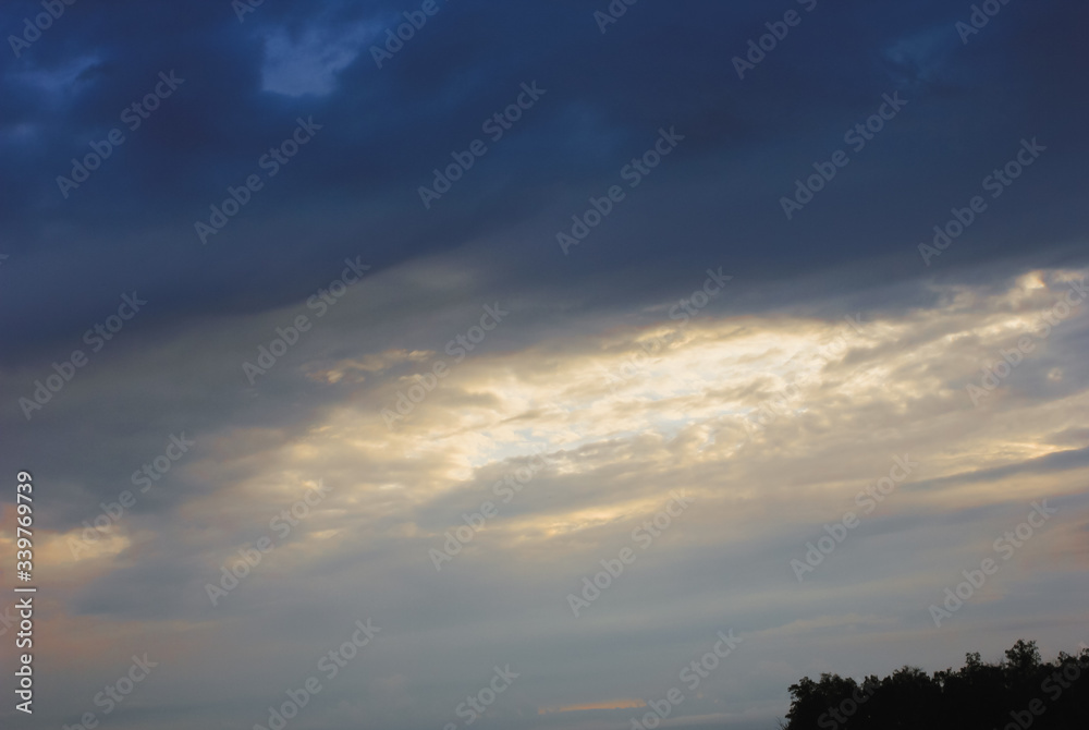 gloomy stormy sunset sky with dark clouds gloomy stormy sunset sky with dark clouds