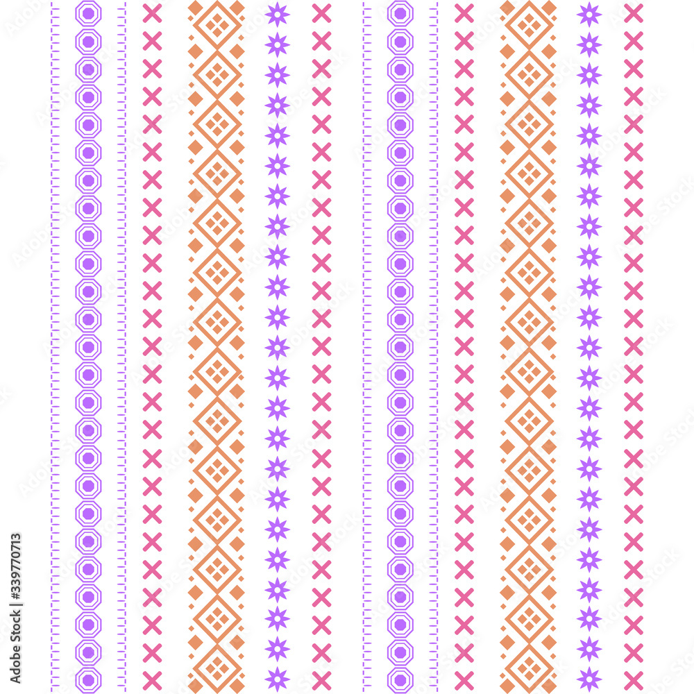 Beautiful embroidered design pattern for living room decor.