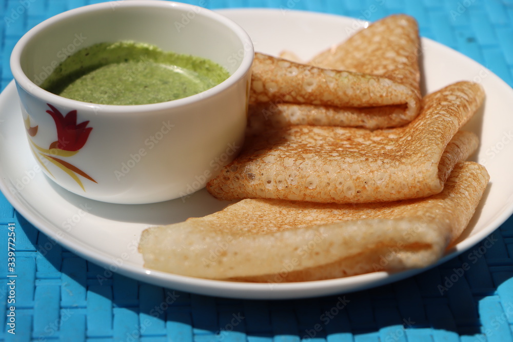 Butter milk Dosa, neer dosa, south Indian food, traditional Maharashtra breakfast