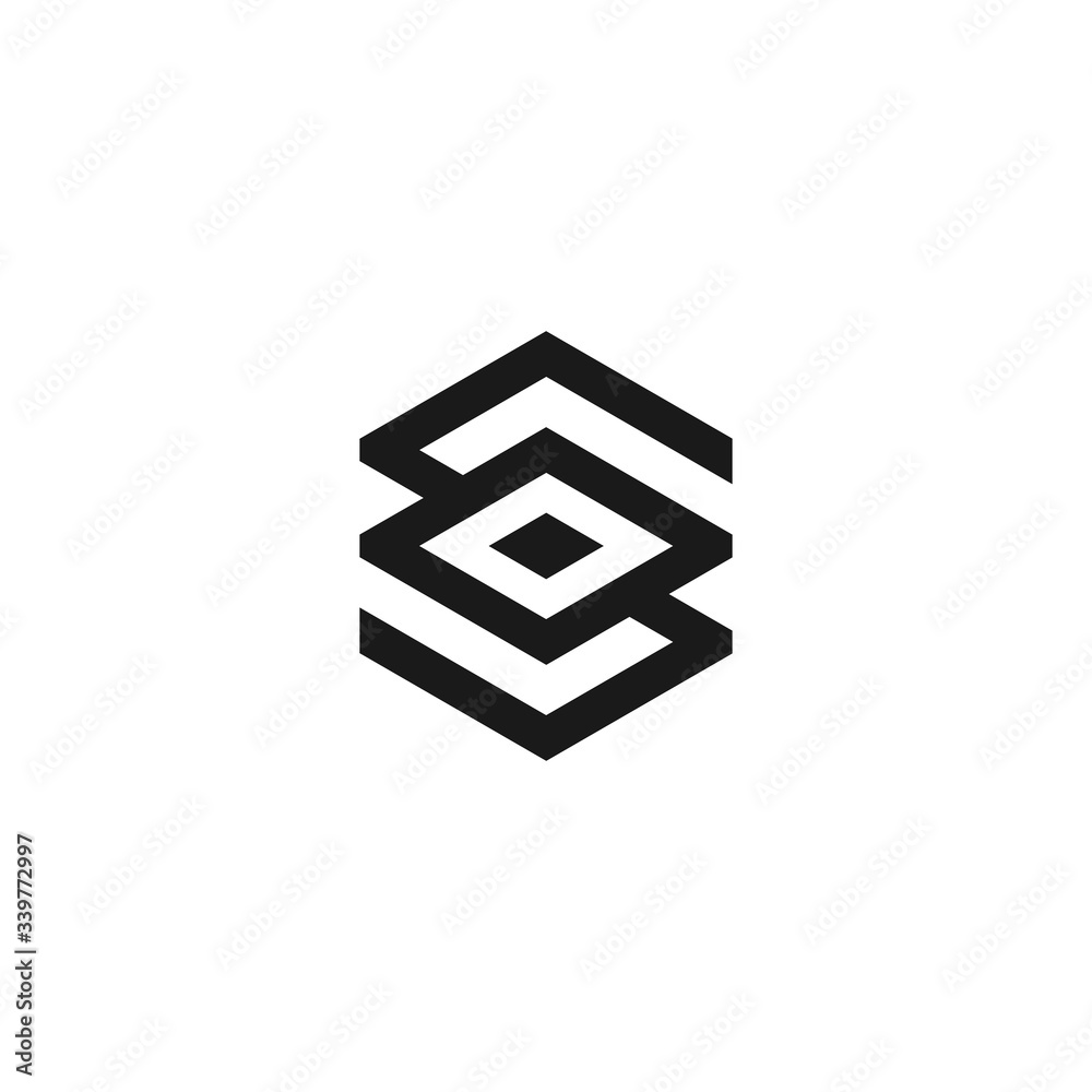 vector logo with the shape of the letter vector logo with the shape of the letter