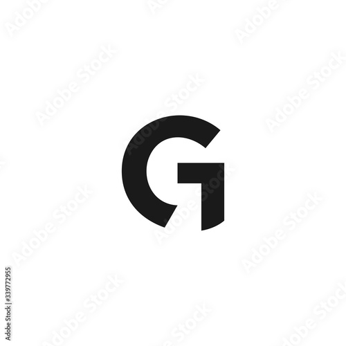vector logo with the shape of the letter "G" abstract, modern, unique, and clean, brand, company