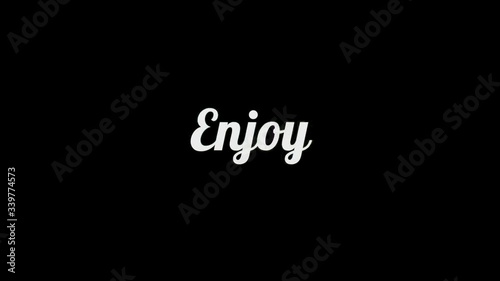 Enjoy 4k concept color electric text graphic effect animation over black backgrond for your proyect. photo