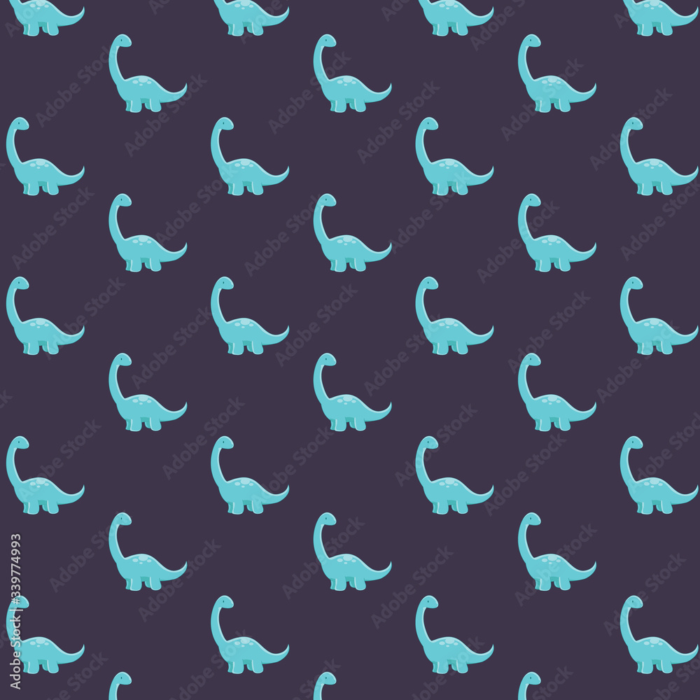 Fototapeta premium cute dinosaur pattern for template design