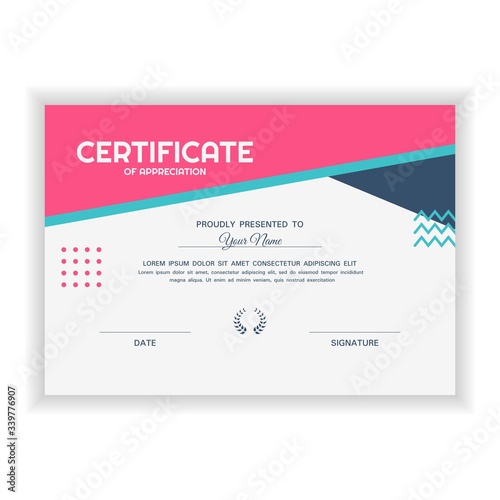 Creative Certificate of Appreciation Award Template