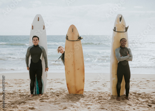 Fényképezés Posing professional surfers
