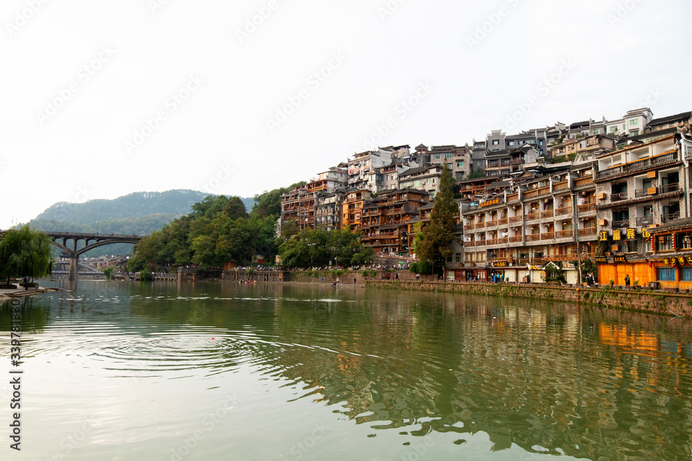 Obraz premium Scenery of phoenix ancient city, xiangxi, China