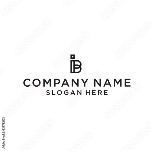 bi logo icon design vector