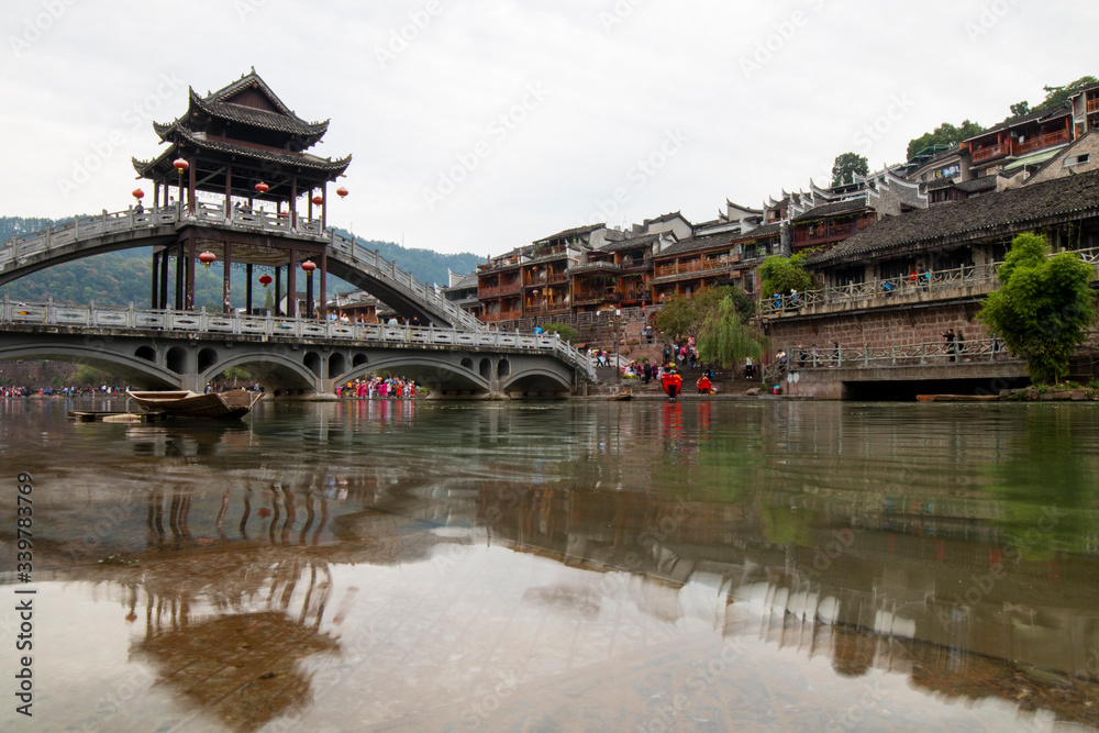 Fototapeta premium Scenery of phoenix ancient city, xiangxi, China