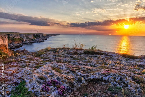 Sunrise at Kamen Bryag, Bulgaria photo