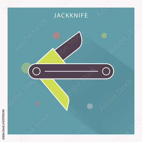 Jackknife vector icon