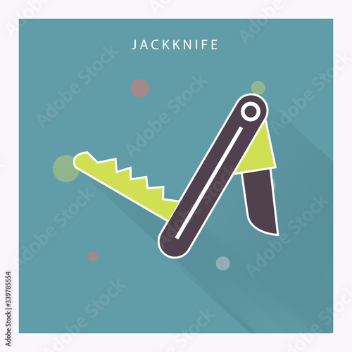 Jackknife vector icon