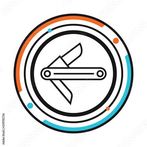 Jackknife line icon