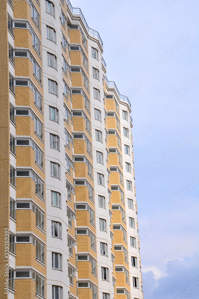 The modern buildings of city district The modern buildings of city district