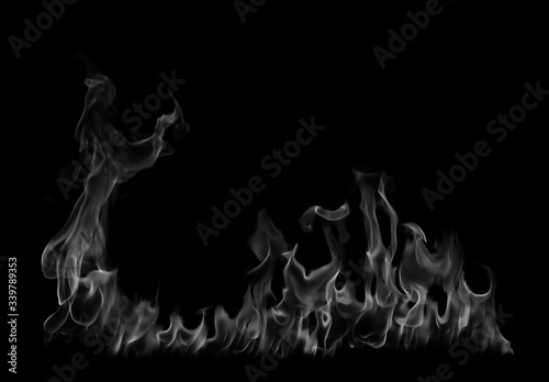 Smoke on a black background © photodeedooo