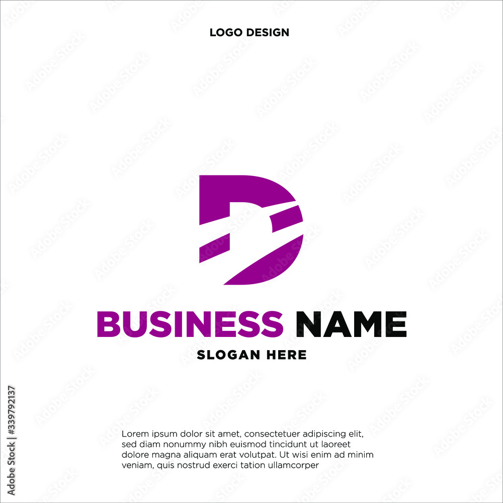 D initial company pink swoosh logo D initial company pink swoosh logo