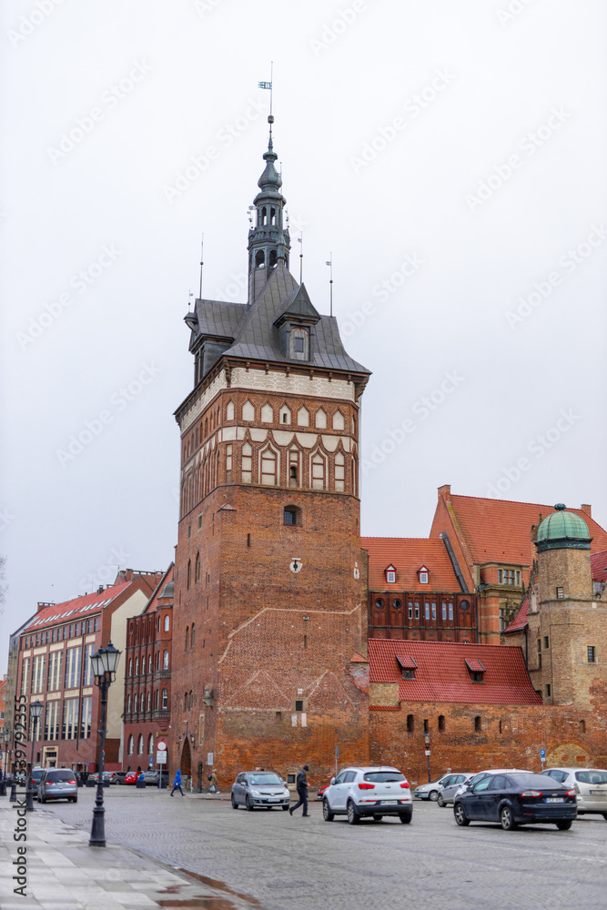 Obraz premium The old town of Gdansk (Gdańsk) in Poland (Polska).