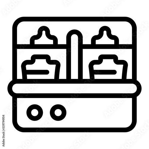 Tool sterilizer icon. Outline tool sterilizer vector icon for web design isolated on white background