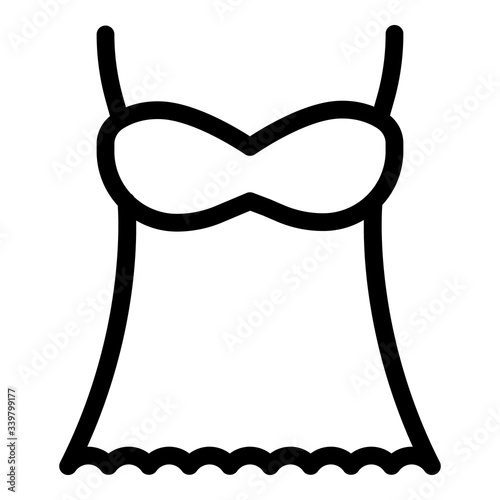 Underware lingerie icon. Outline underware lingerie vector icon for web design isolated on white background
