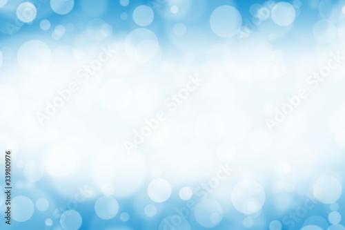 Abstract pattern background blue burst with glitter bubble light and glow sparkle. blue bokeh blur background texture with soft bright white. wallpaper modern smooth relax. design bokeh sky color cool