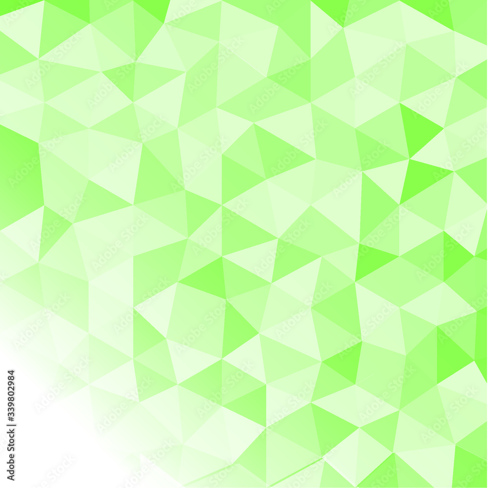 abstract green background with triangles