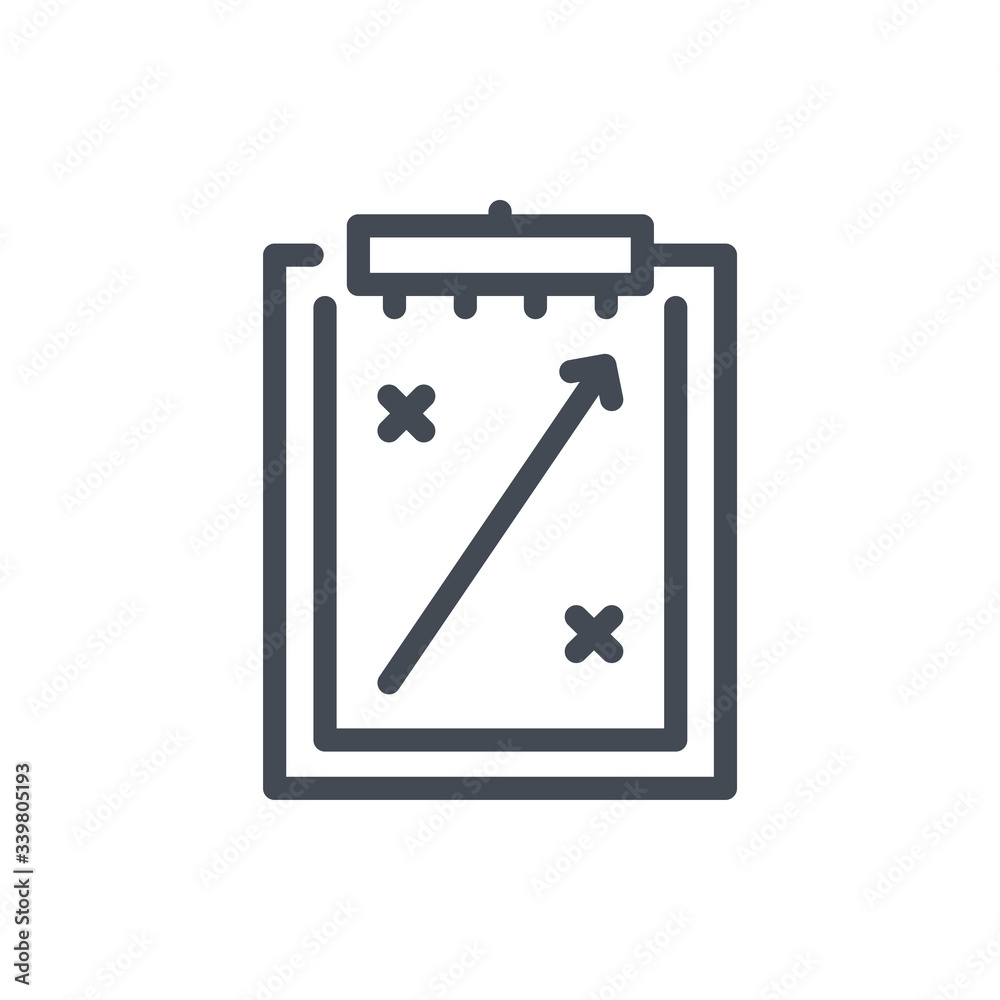 Strategy and Tactics line icon. Planning and Mission vector outline sign. Strategy and Tactics line icon. Planning and Mission vector outline sign.