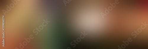 abstract blurredred background web header with pastel brown, very dark green and dark olive green colors photo