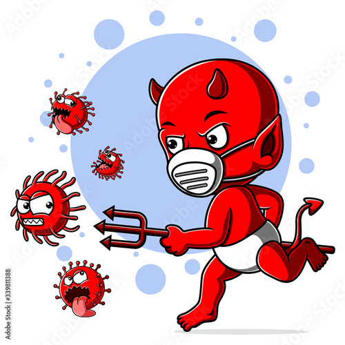Devil baby pursue coronavirus covid 19